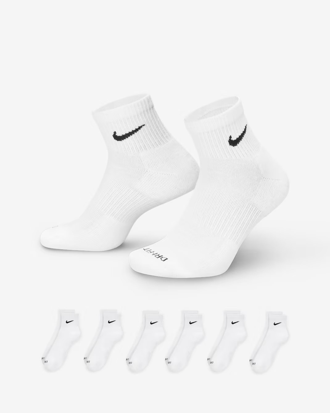 Nike Everyday Ankle & Crew Socks 6-Pairs, ALL Size’s