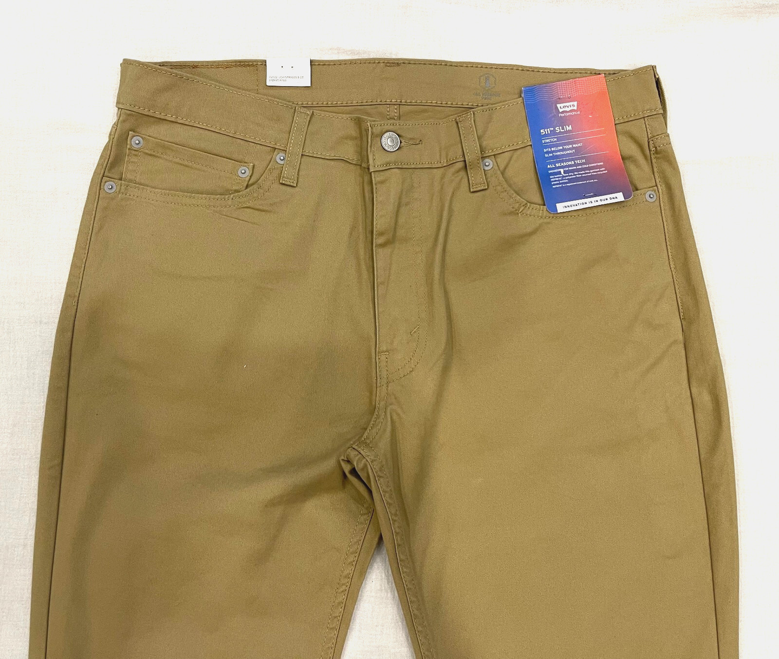 Levis 511 Slim All Seasons Tech Stretch Twill Mens Pants Harvest Gold (Tan)