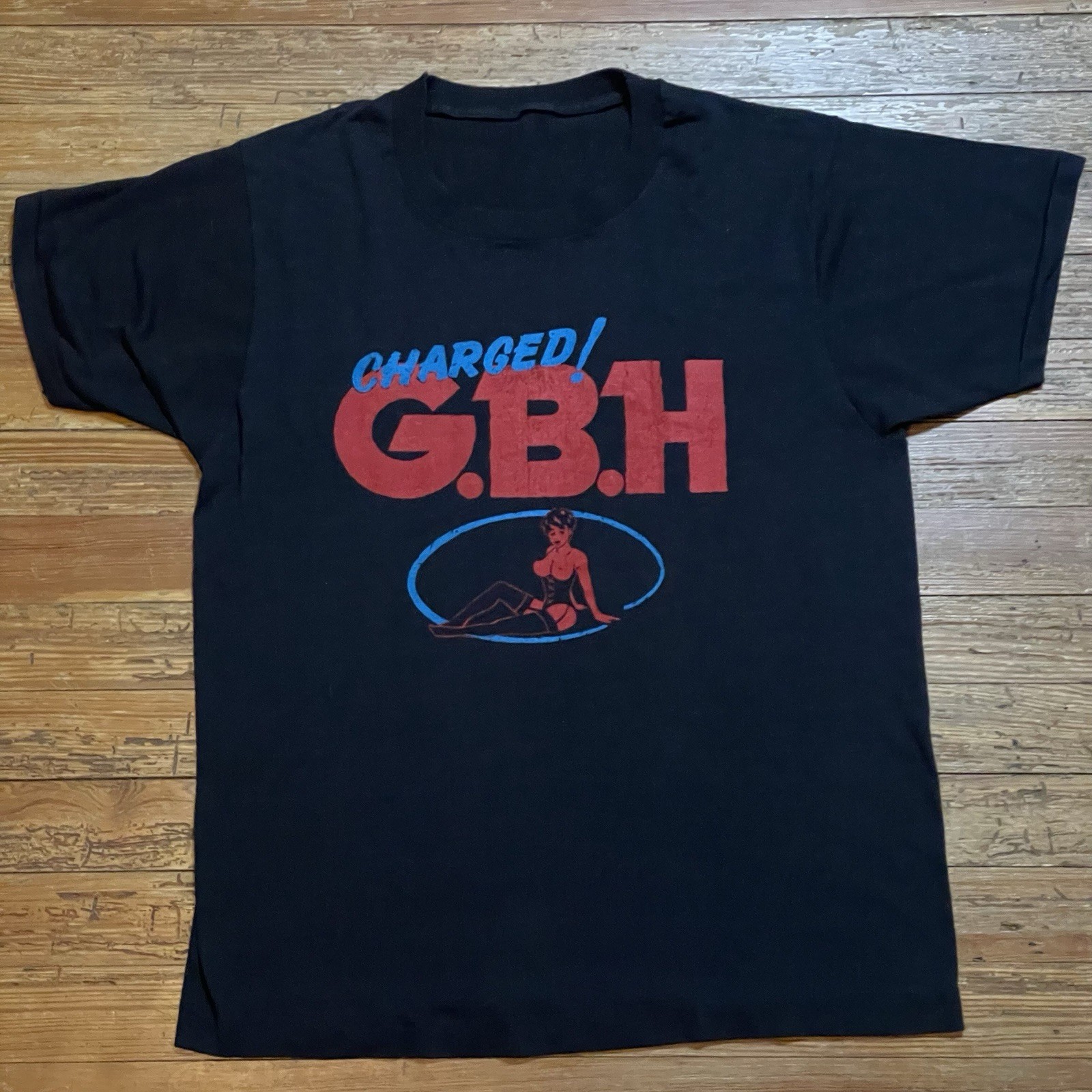 Vintage 80s GBH Shirt Band Tour Street Punk Hardcore UK 82 Size Medium/Large