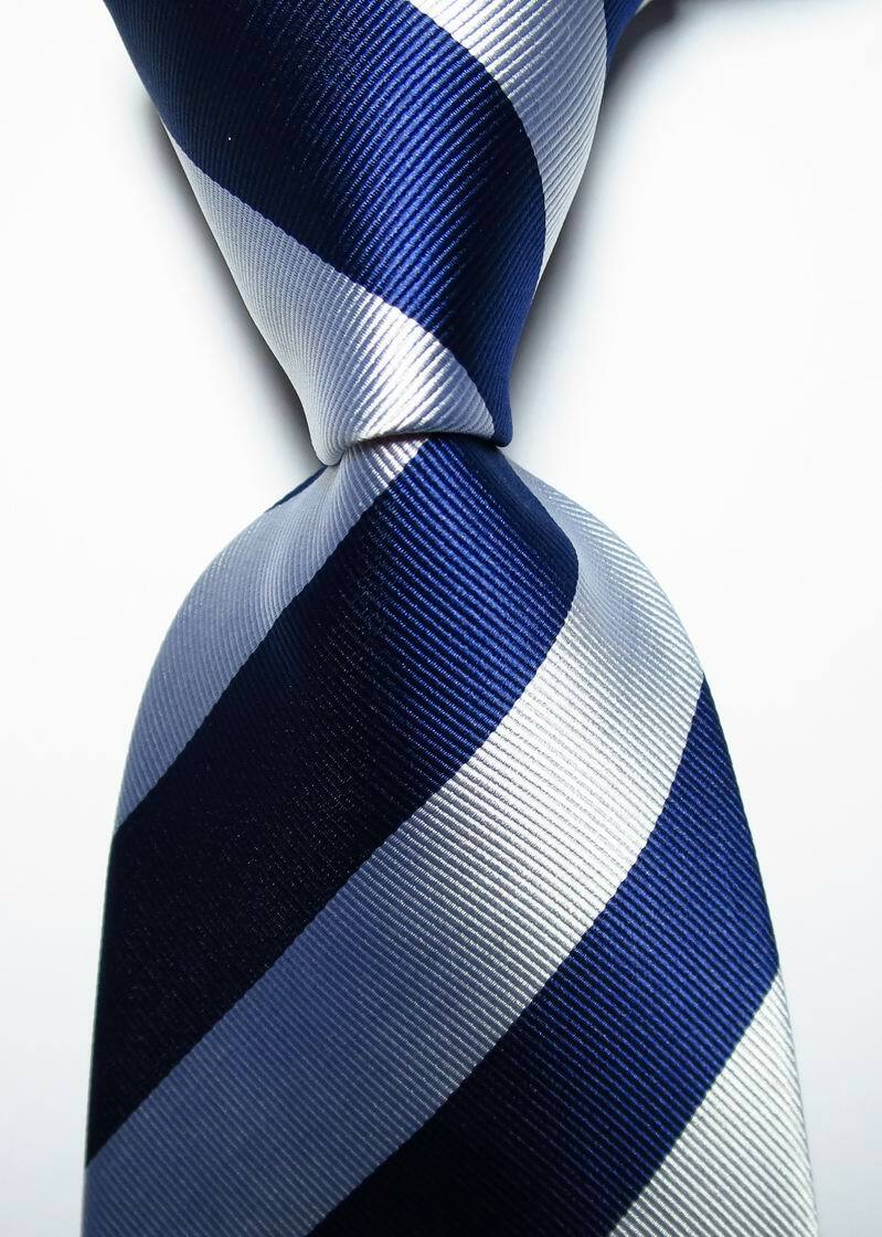 New Classic Striped JACQUARD WOVEN 100% Silk Men’s Tie Necktie