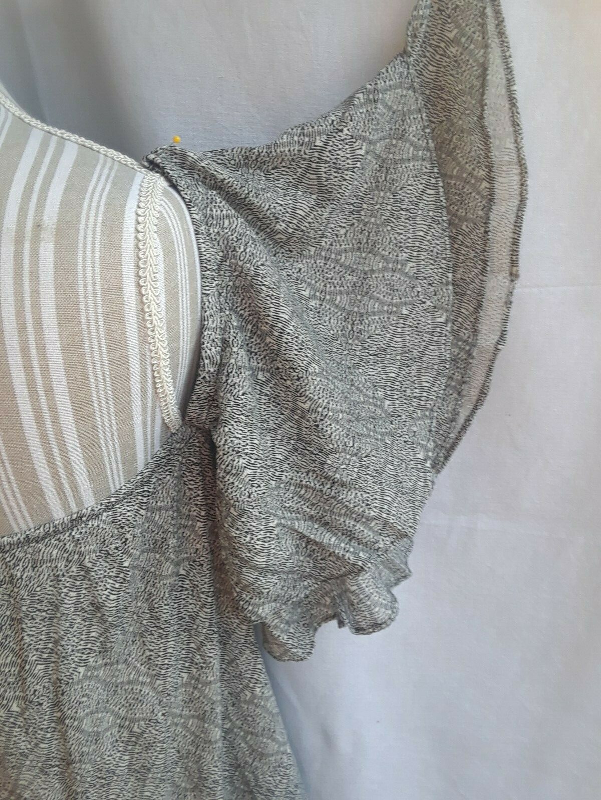 TA1-10 Dainty Hooligan bare shoulder 3/4 ruffled sleeve woman’s blouse
