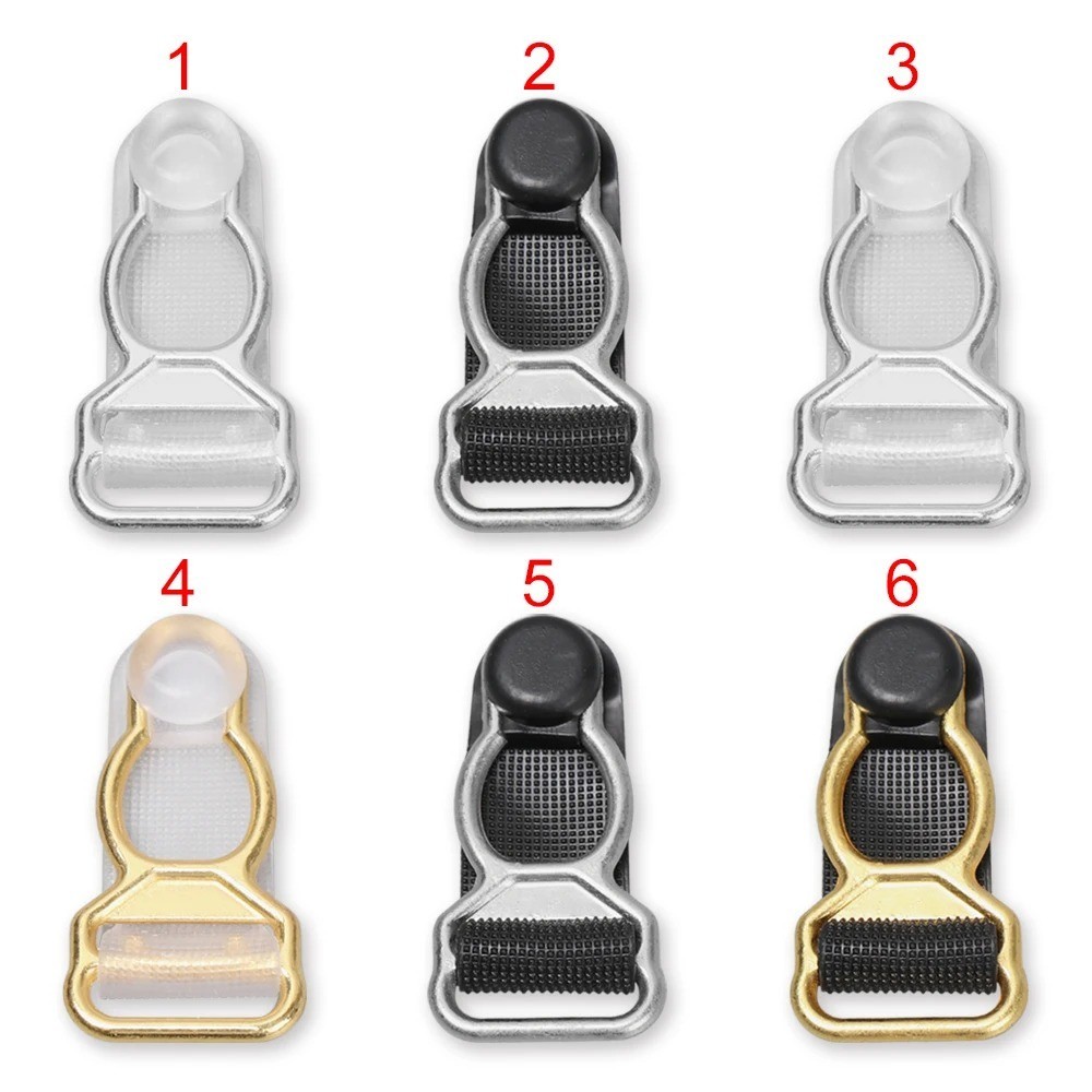 10pcs 10/12mm Garter Clips Corset Suspender Stocking Belt Buckles