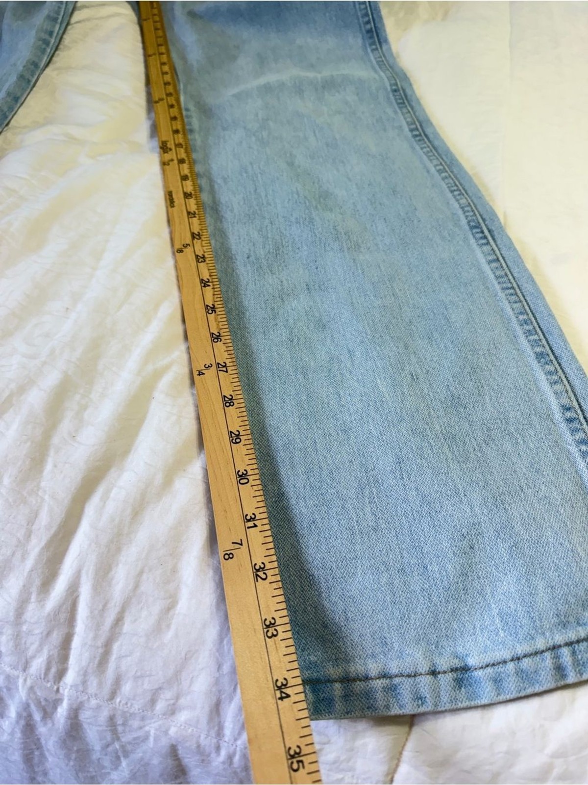 Wrangler 1013MWZGH Jeans Mens 34×36 Light Wash Regular Fit Western Cowboy Denim