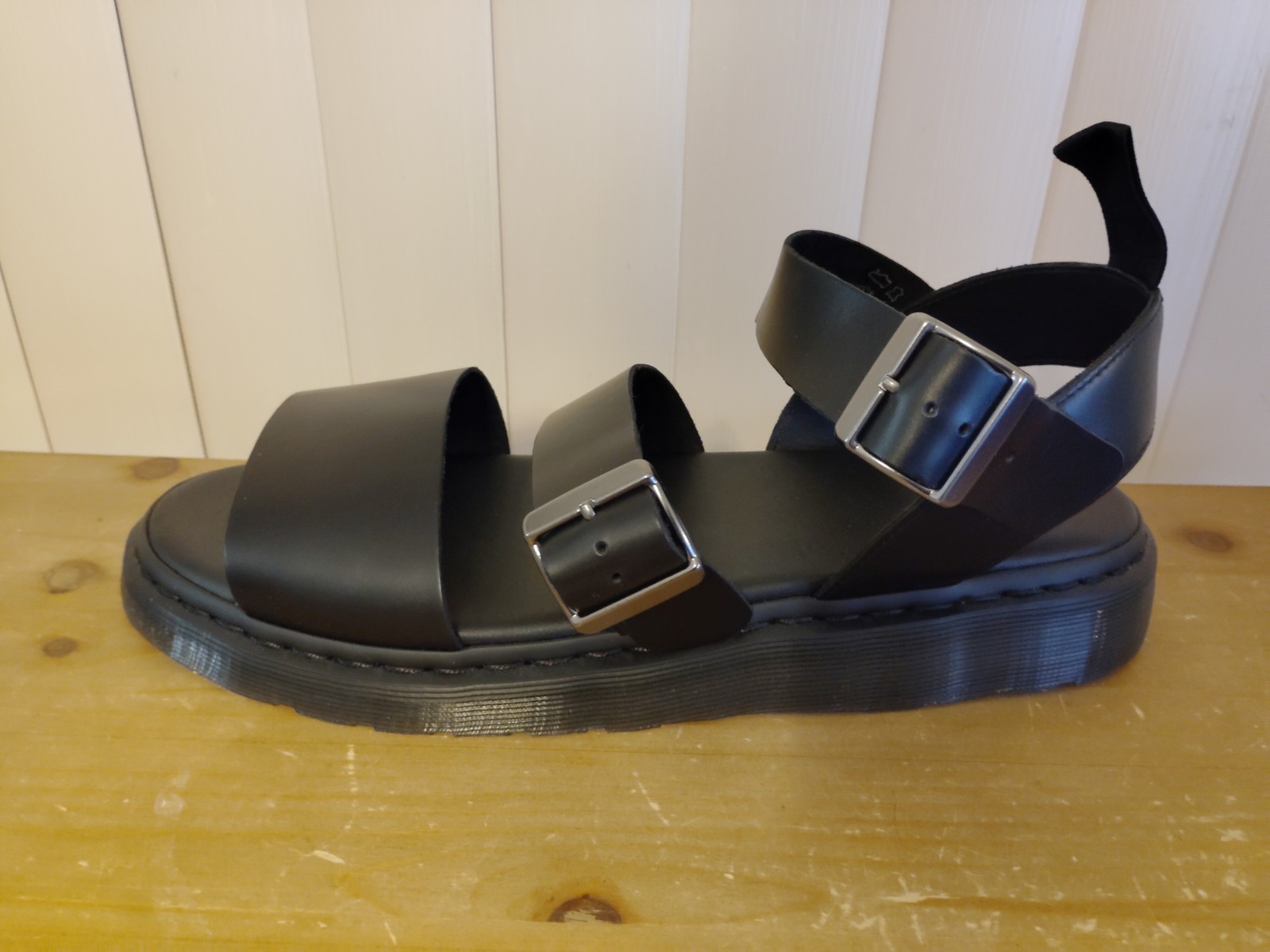 Dr. Martens Gryphon Mens Gladiator Sandals Black Atlas Leather Mens Size US 14