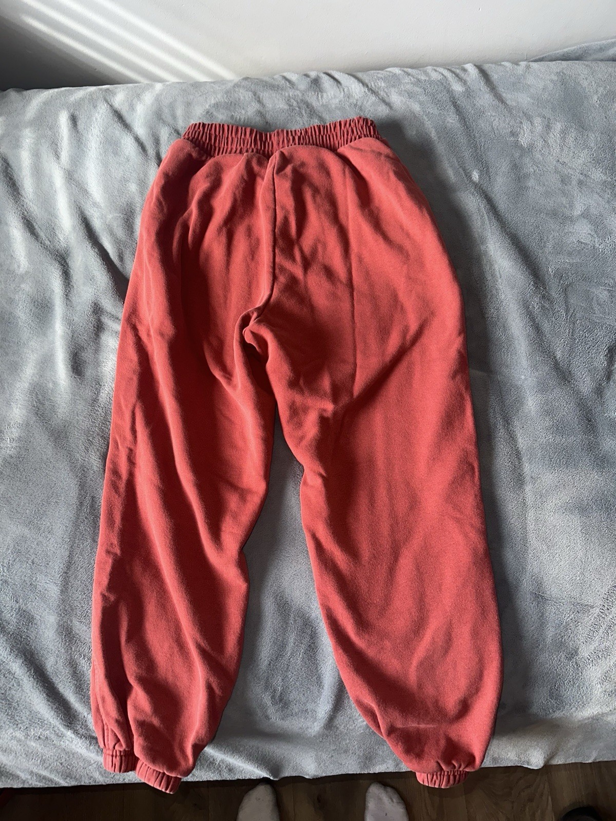Avia Women’s Fleece Lined Pull-On Sweatpants Joggers Red Solid Size S