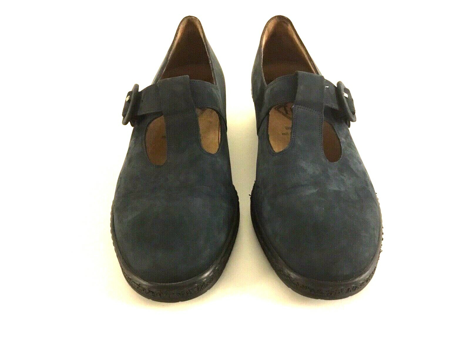 FITS by Theresia Blue Suede Mary Jane Loafer Size 9