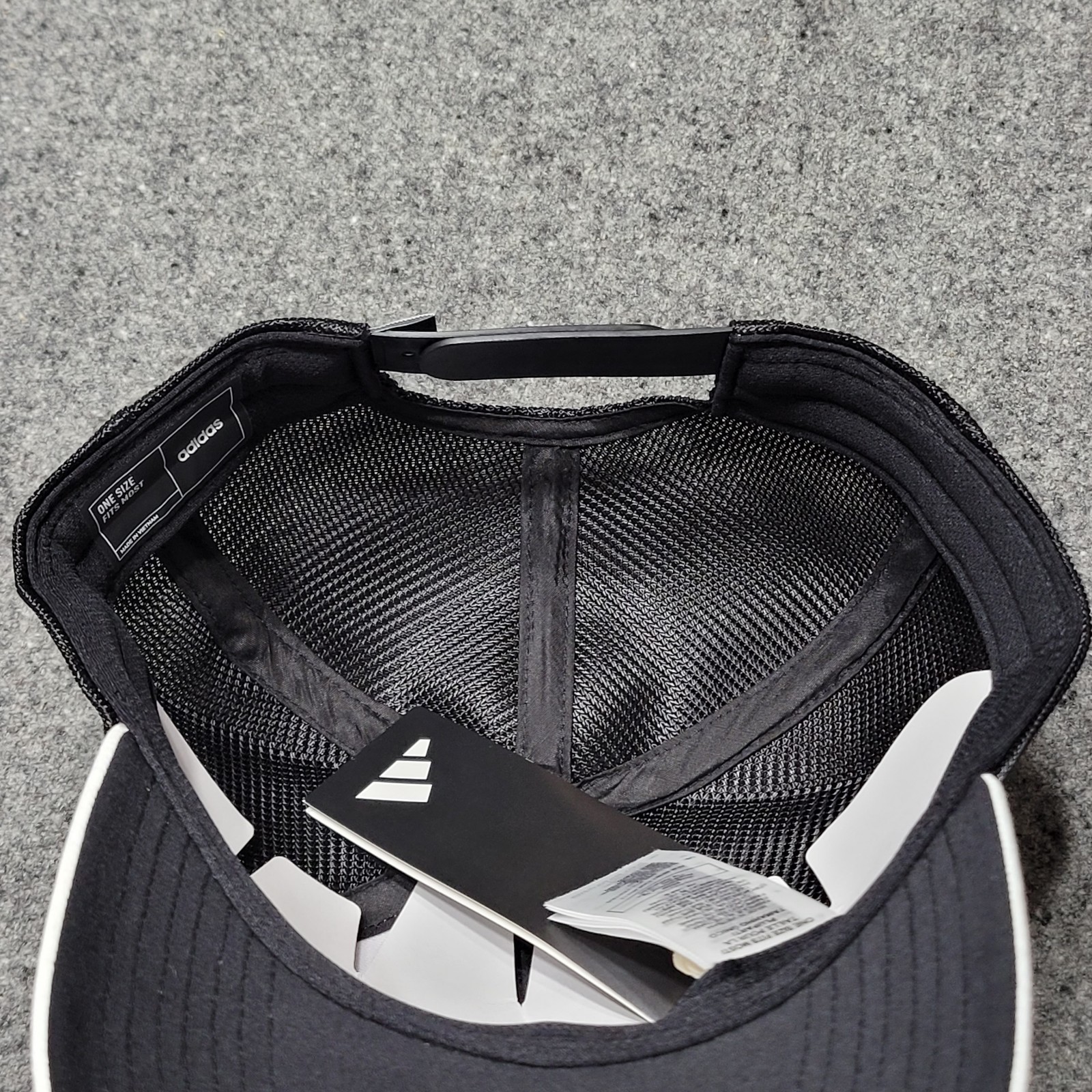 Adidas Hat Cap Mens Black White Golf Lo Pro Trucker Snapback 3 Stripes Adult