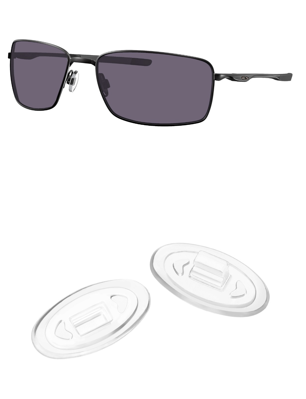 TheoCraft Clear Nose Pads Piece for-Oakley Socket 5.0 OX3217/Socket 5.5 OX3218