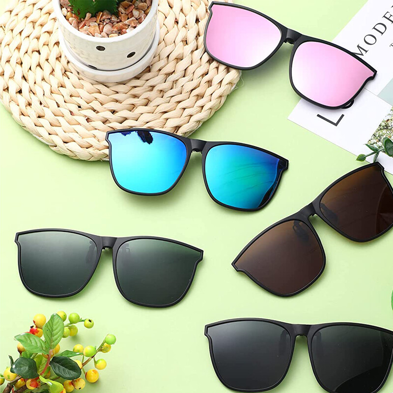 Polarized Clip-on Sunglasses Anti-glare Lightweight Flip Up Driving Sun Glasses