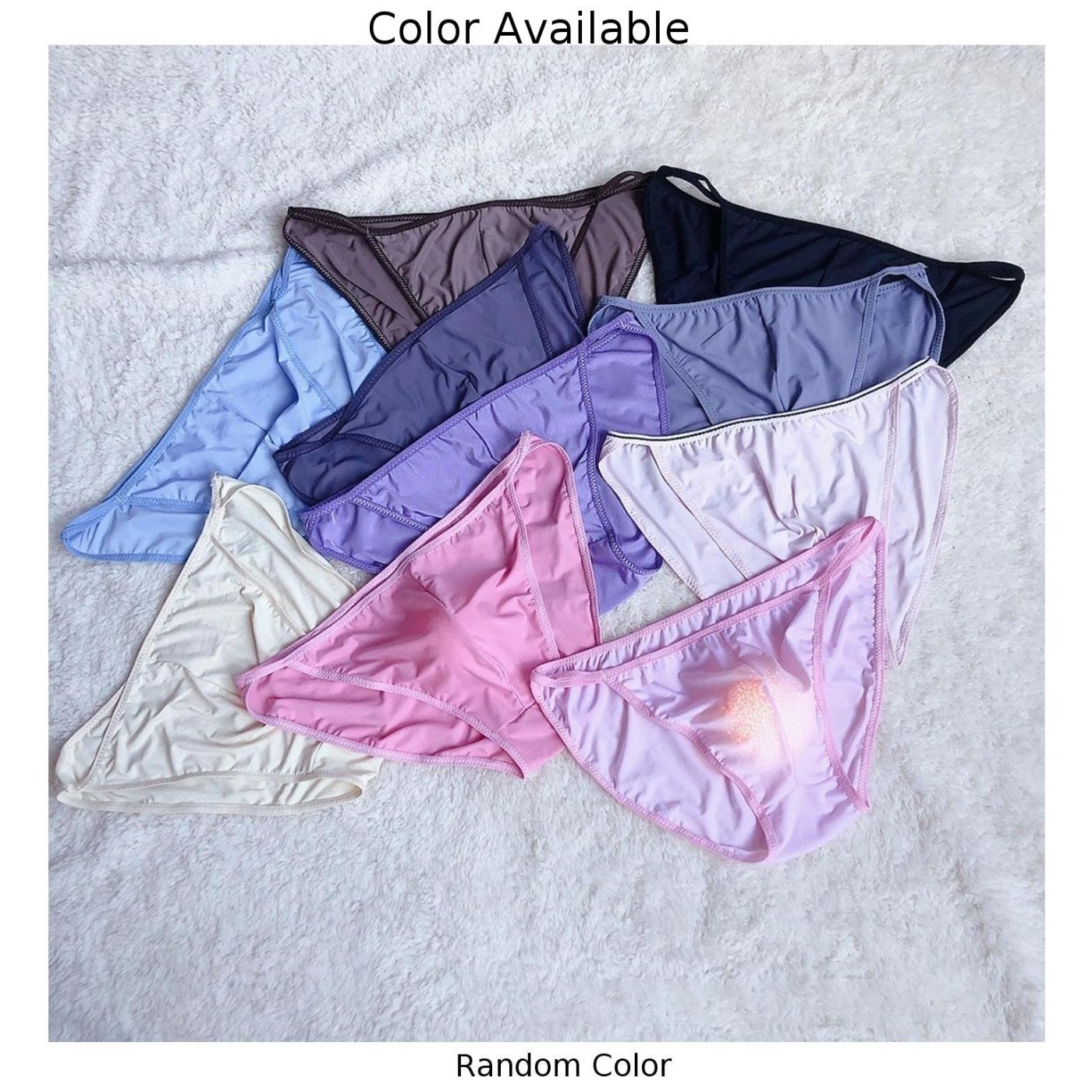 Bikini Underpant Breathable Ice Silk Machine Washable Men Sheer Stretch