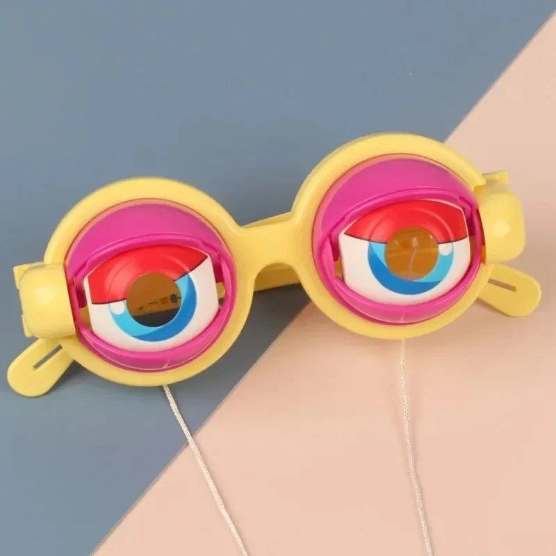 Crazy Eye Blink Funny Glasses Kids Party Eyewear Dropping Eyeball Creative Prank