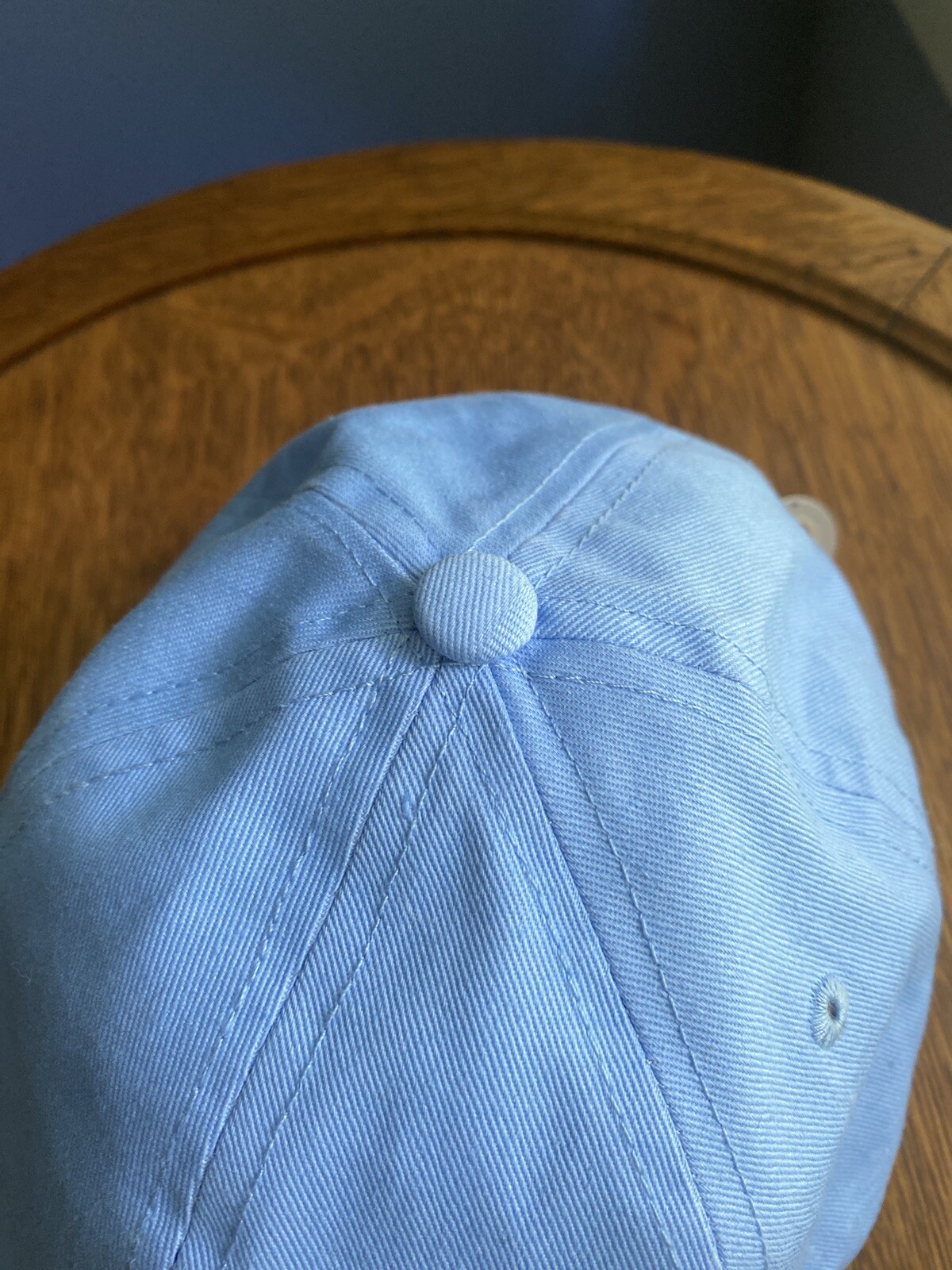 Baja Blue Ball Cap Hat Plain Adjustable Solid Color Basic OSFM Light Blue