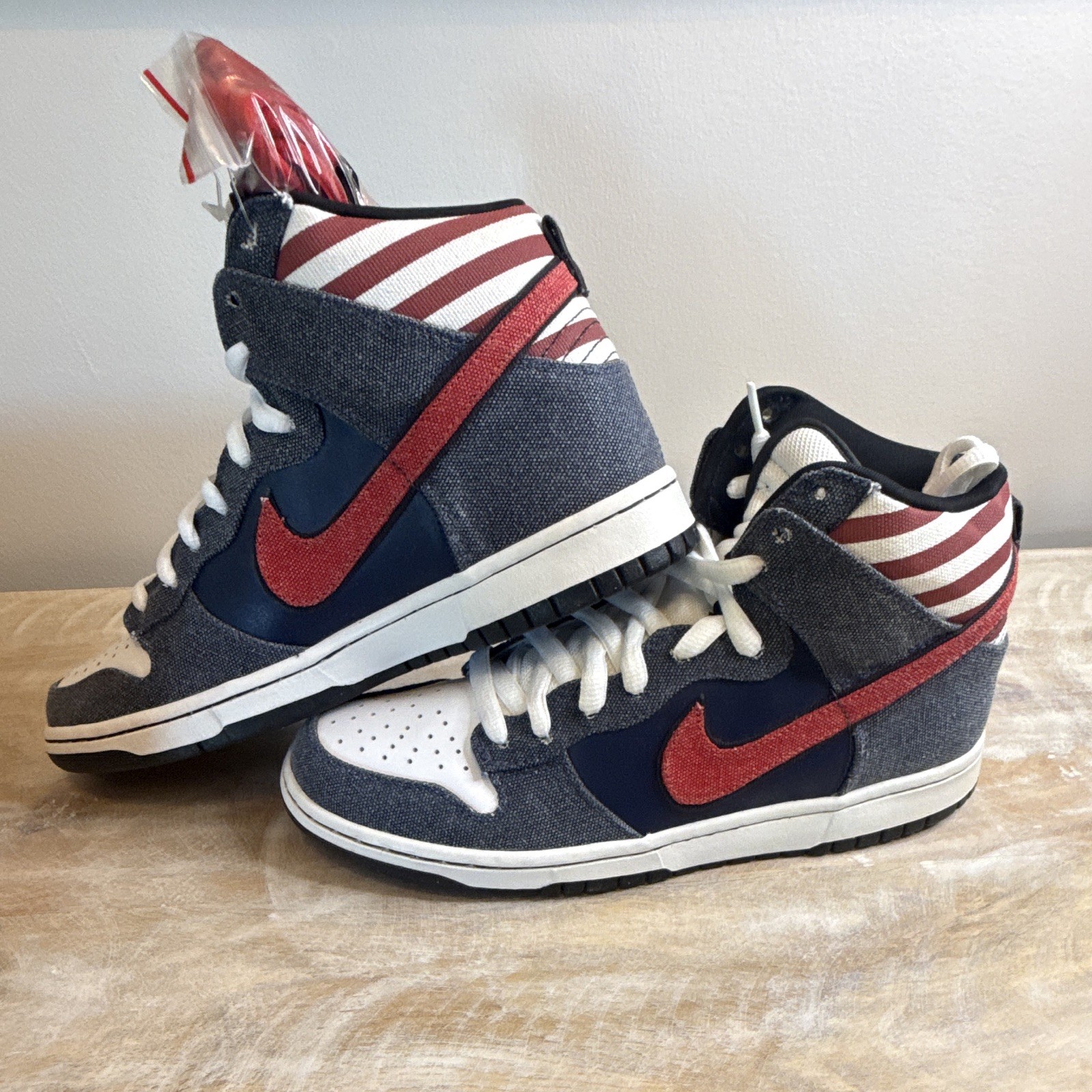 9m ***1 of 24***SAMPLE Nike SB Dunk High “Born in the USA” 2009 DS
