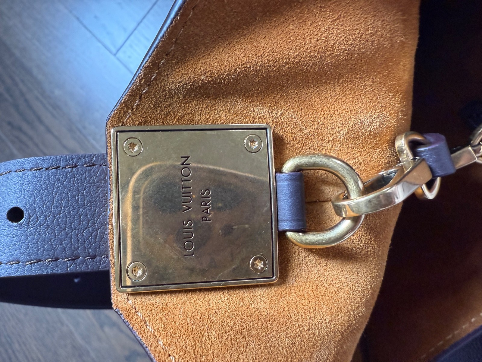 Authentic Louis Vuitton Lowkey Hobo MM in EBENE. Very rare, sold out everywhere
