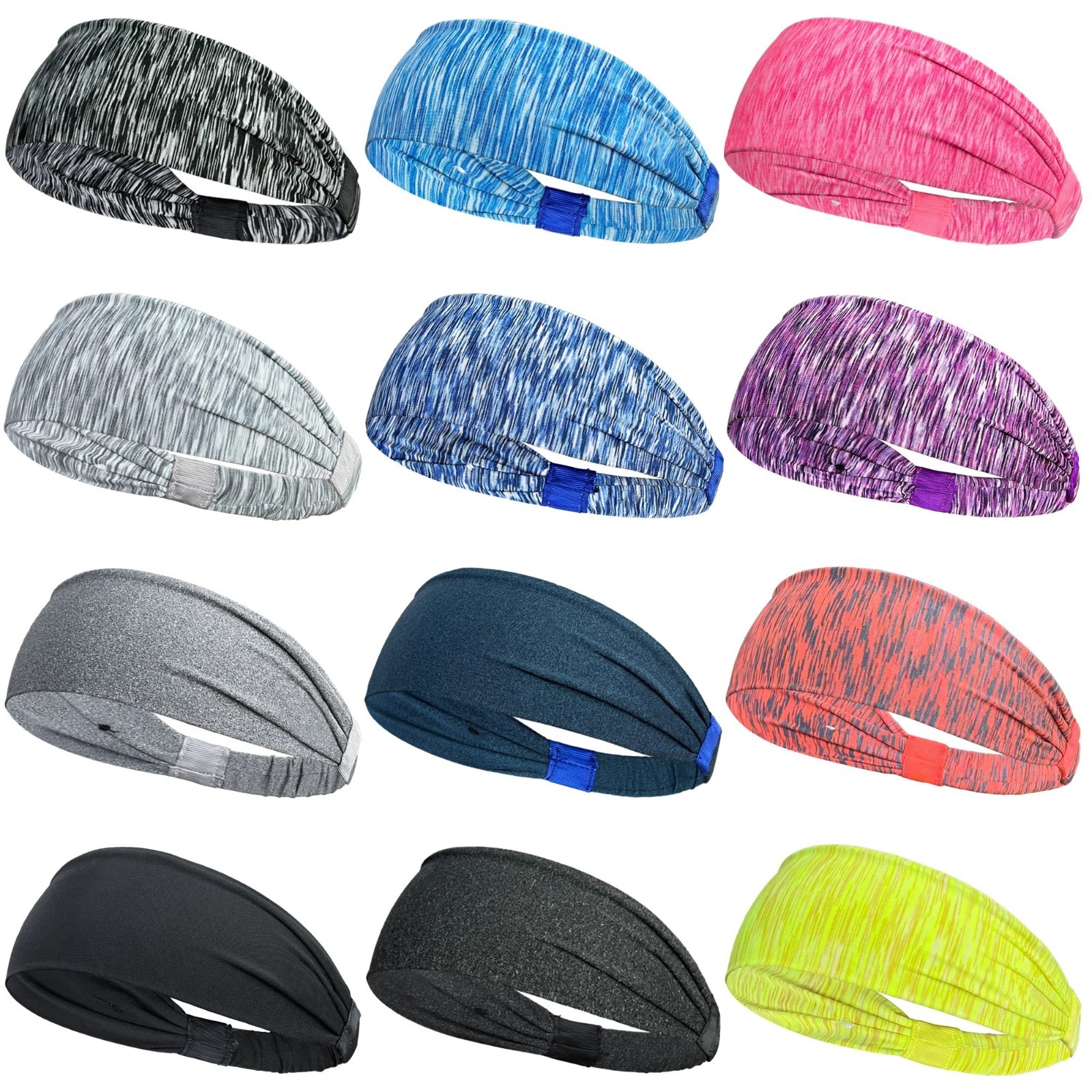 1PCS Sports Headbands For Men Woman Gym Yoga Sweat Hair Bands Soft Elastic Hai