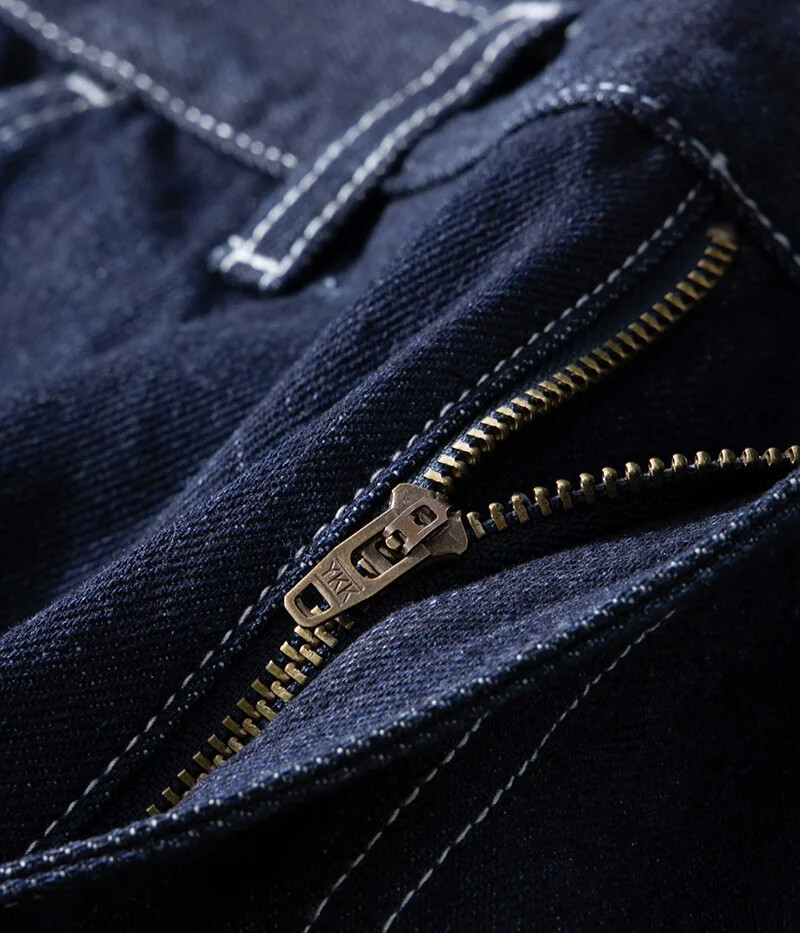 Original Denim Railway Worker Jeans Pants Amikaki Striped Longs Tooling Trousers