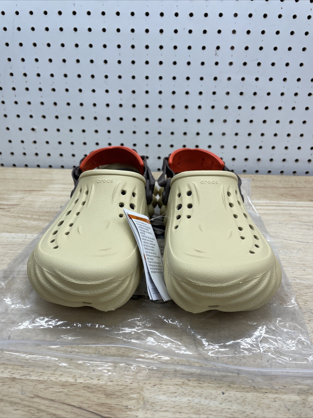Crocs Echo Clog Sesame Unisex Slip On Comfort 207937-0HX New Multiple Sizes