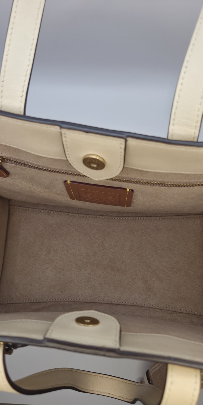 Coach Field Tote 30 In Signature Jacquard Beige