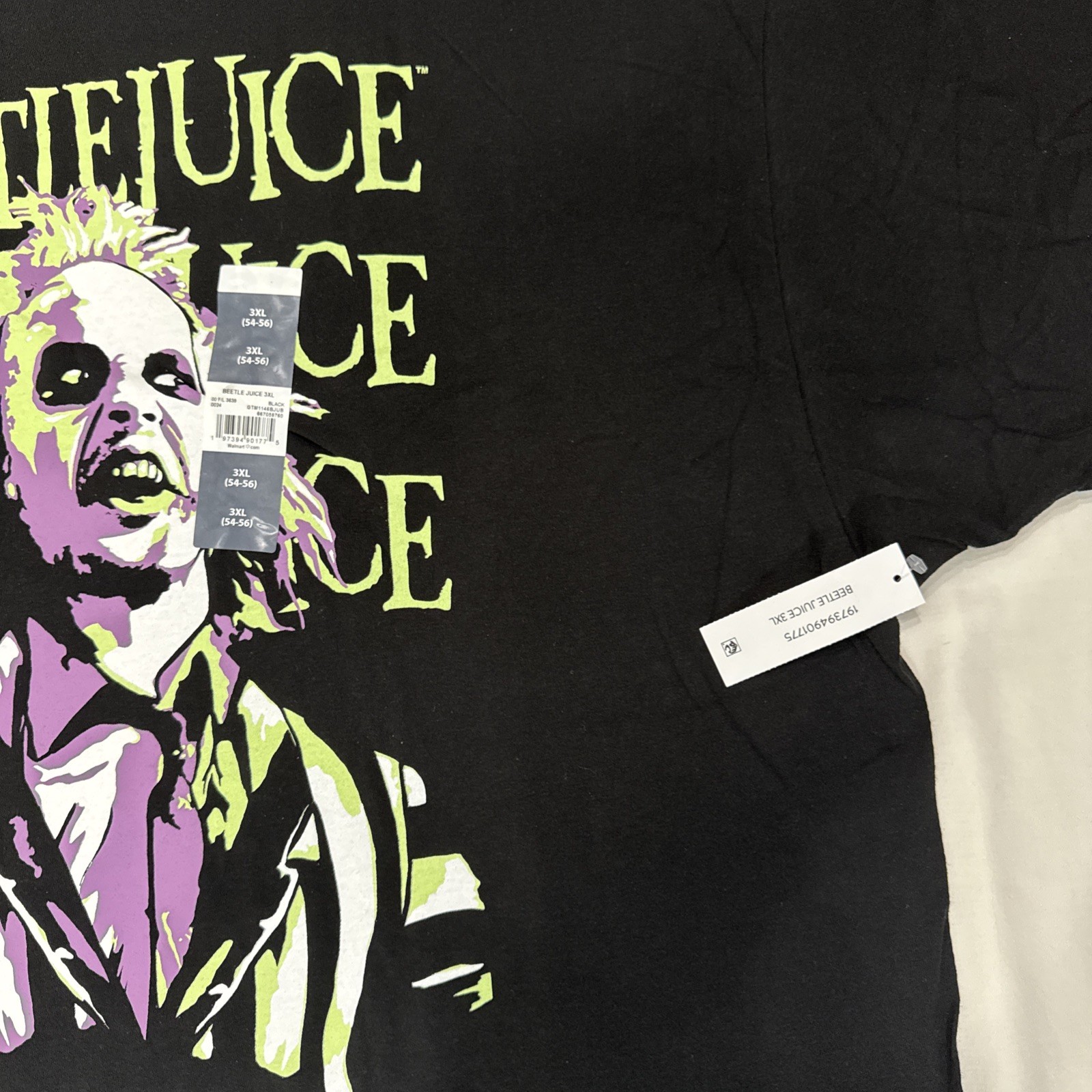 Beetlejuice Novelty T-Shirt Ghost With The Most 3XL XXXL Horror Movie New NWT