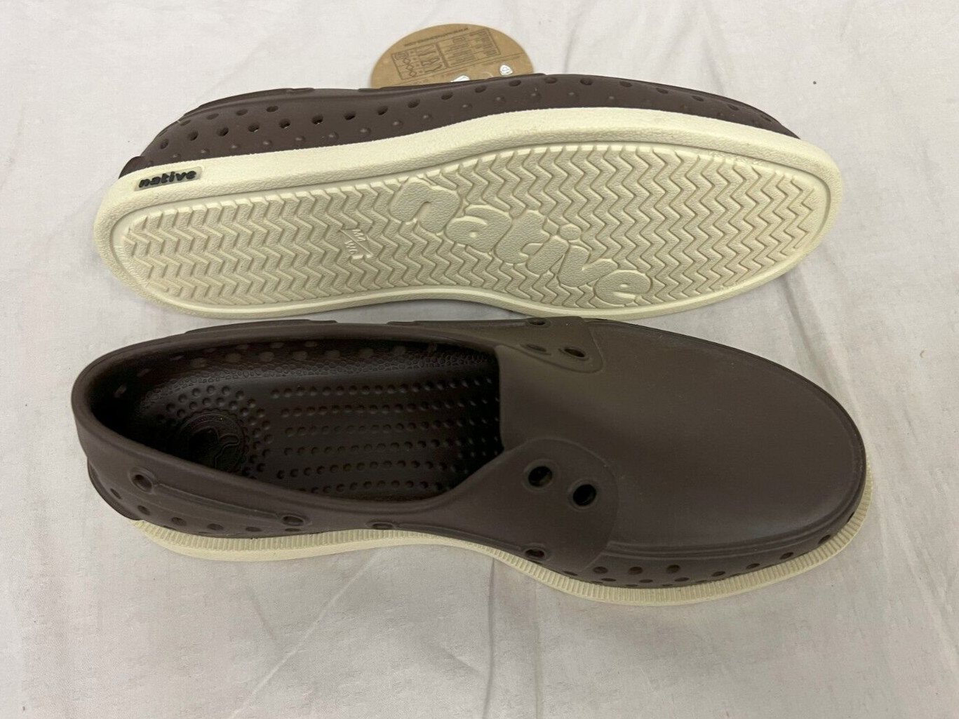 Native Adults Howard Slip On Sneaker/Water Shoes Beaver Brown Size Men 4/Women 6