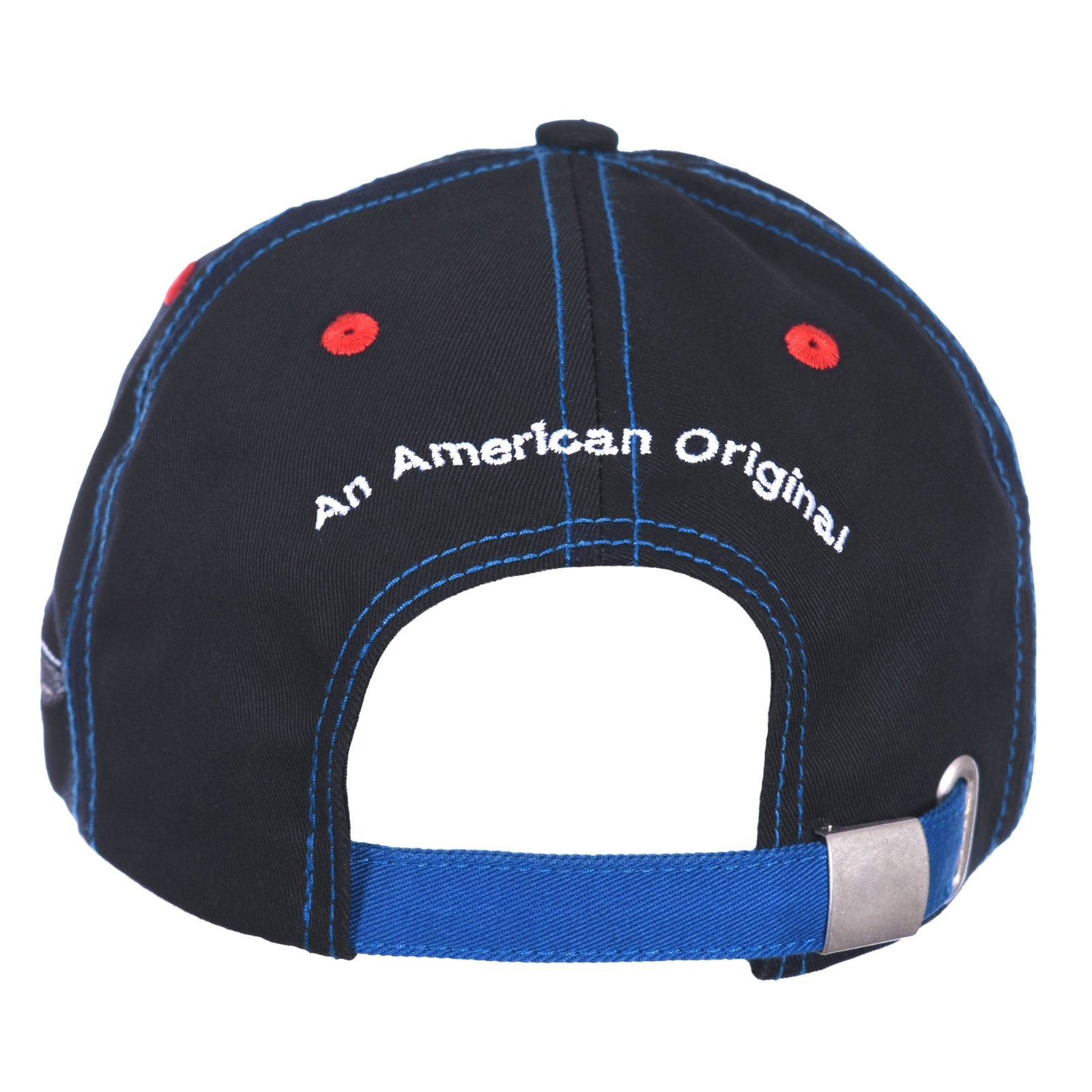 Men’s Carroll Shelby Cobra Ford Cap Adjustable Black Fabric Hat
