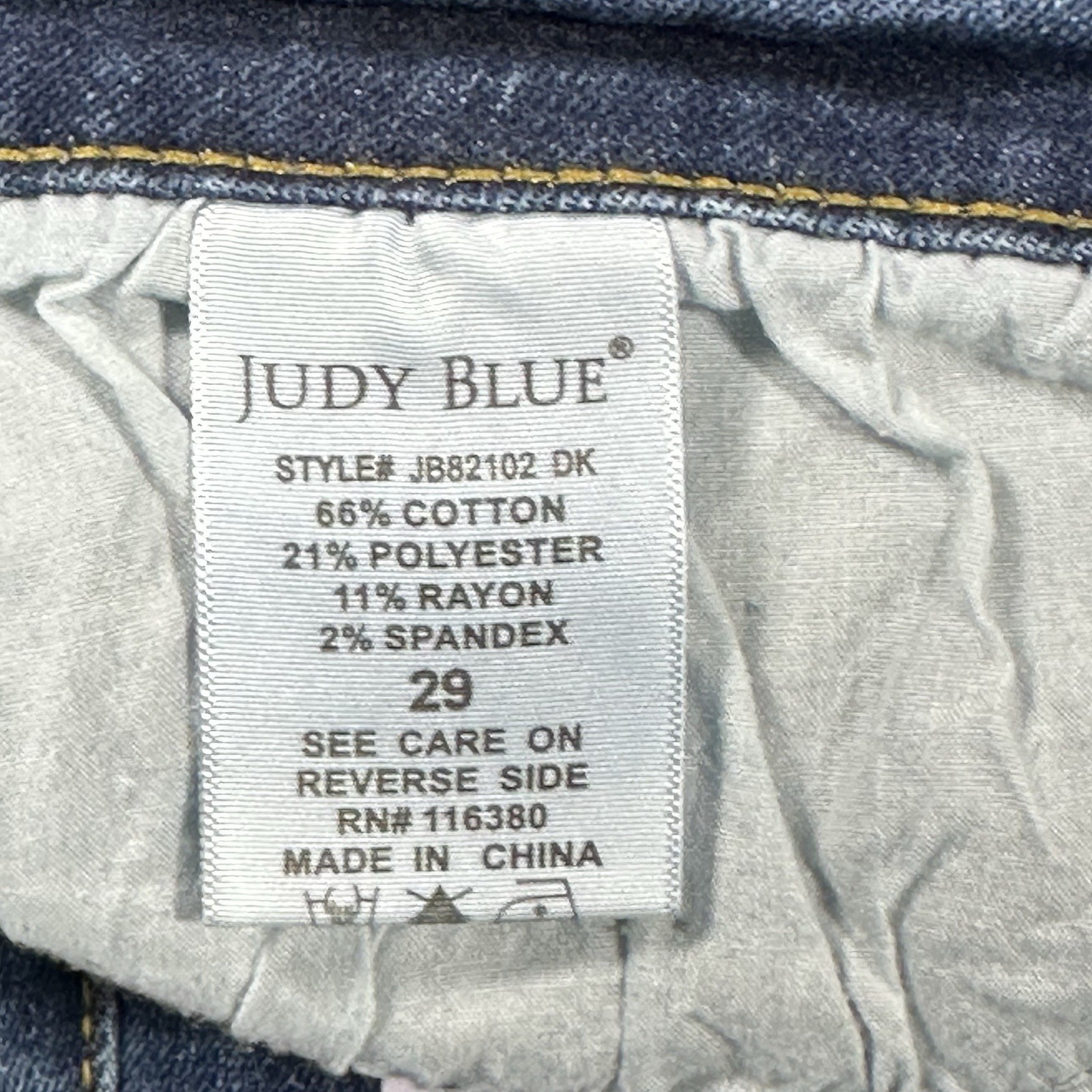 Judy Blue Relaxed Fit Cropped Jeans Womens 29 Medium Wash Stretch Denim Casual