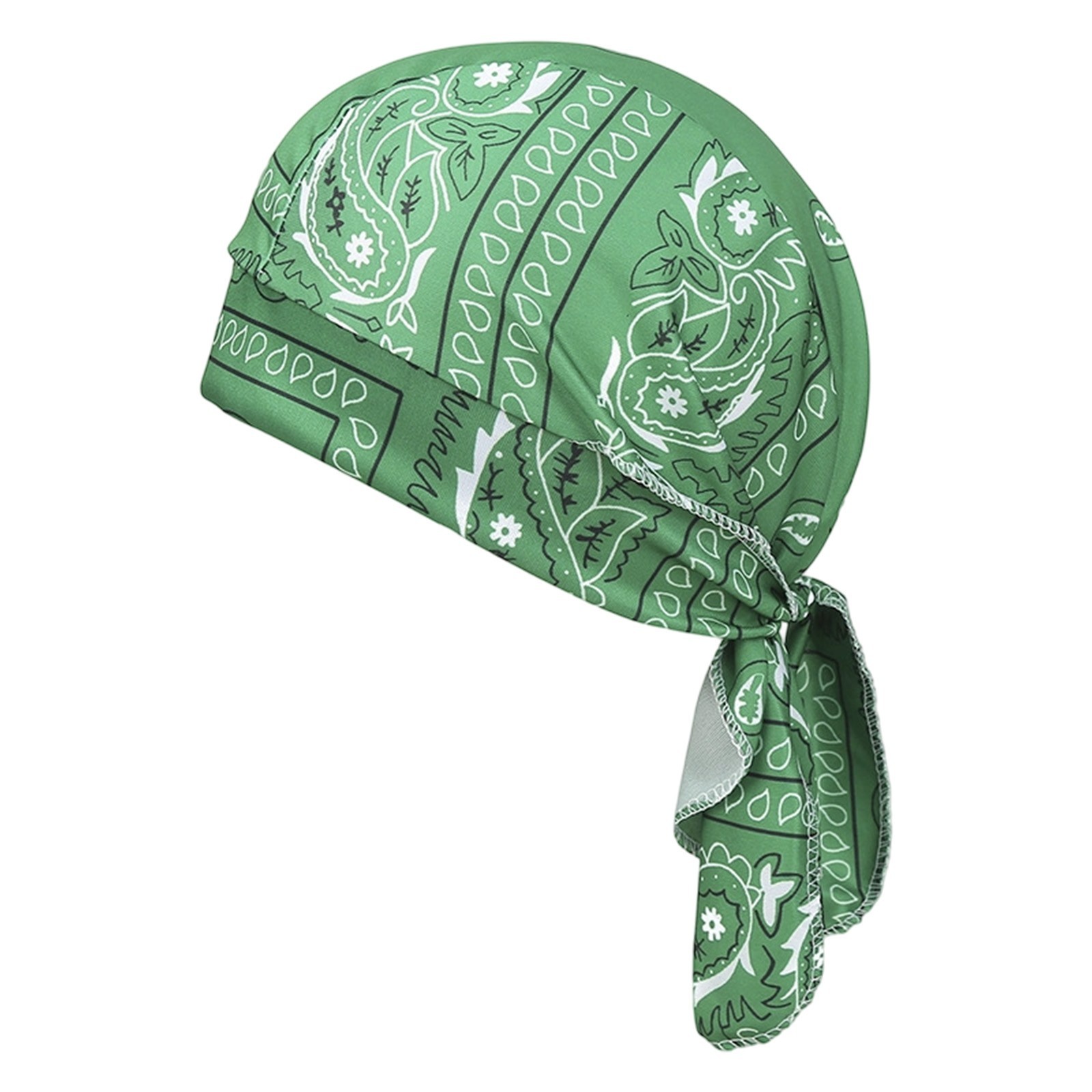 2PACK Red Durag Skull Cap Head Wrap Motorcycle Du Do Dew Paisley Bandana Doo Rag