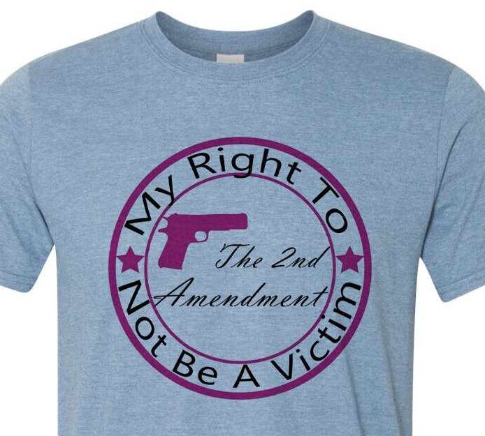 My Right to Not be A Victim – Patriotic – 2nd Amendment – USA – Ladies – Unisex