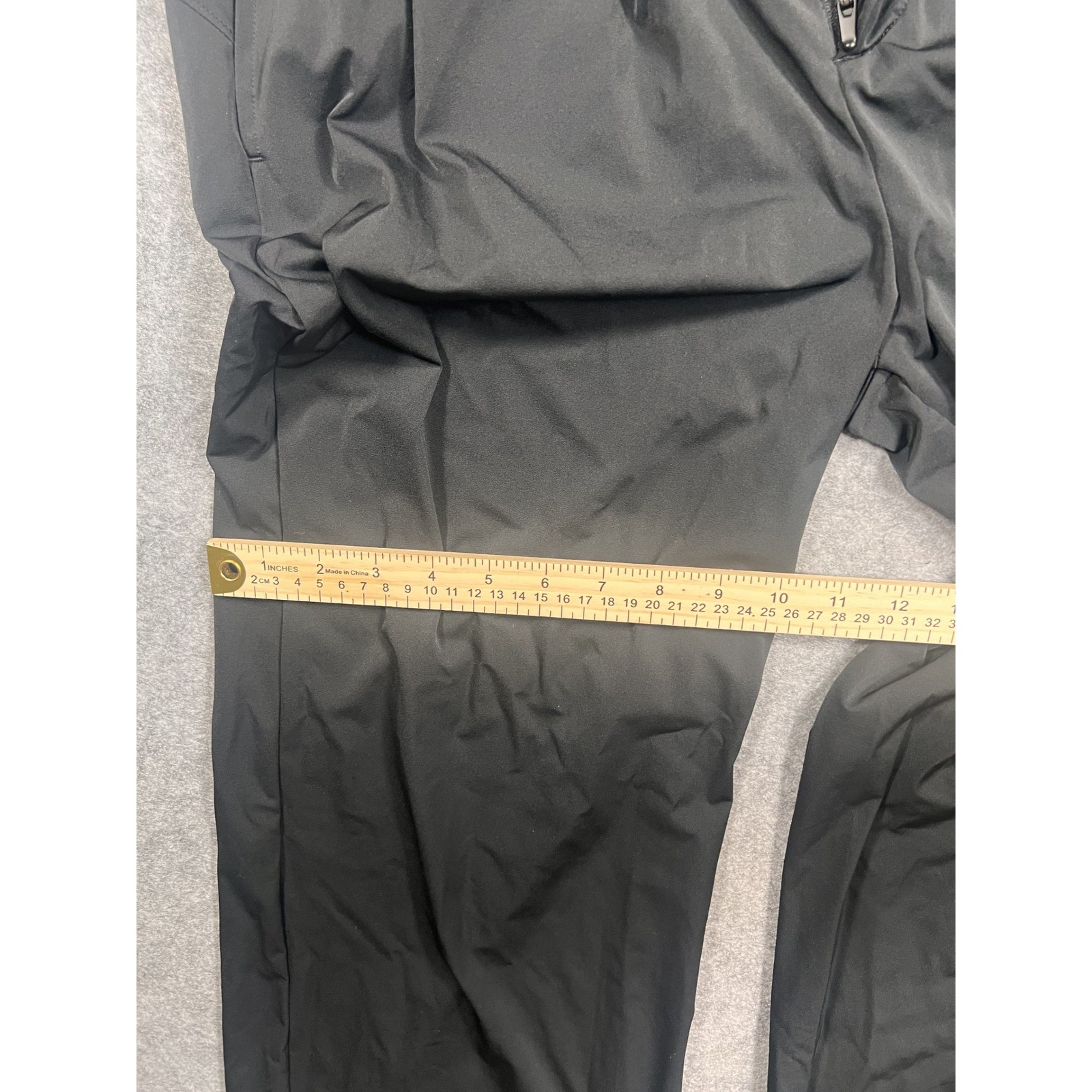 Nike Dri-FIT Wide Leg Pleated Trousers Small Black Nylon Spandex Stretch