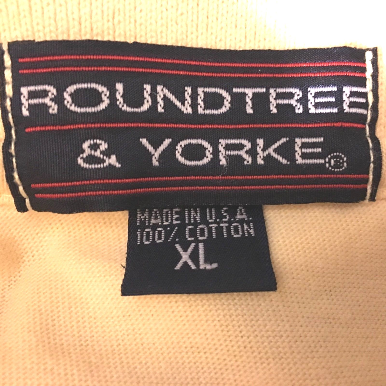ROUNDTREE & YORKE MEN’S Sz XL QUALITY OUTDOOR WEAR CASUAL POLO SHIRT MADE IN USA