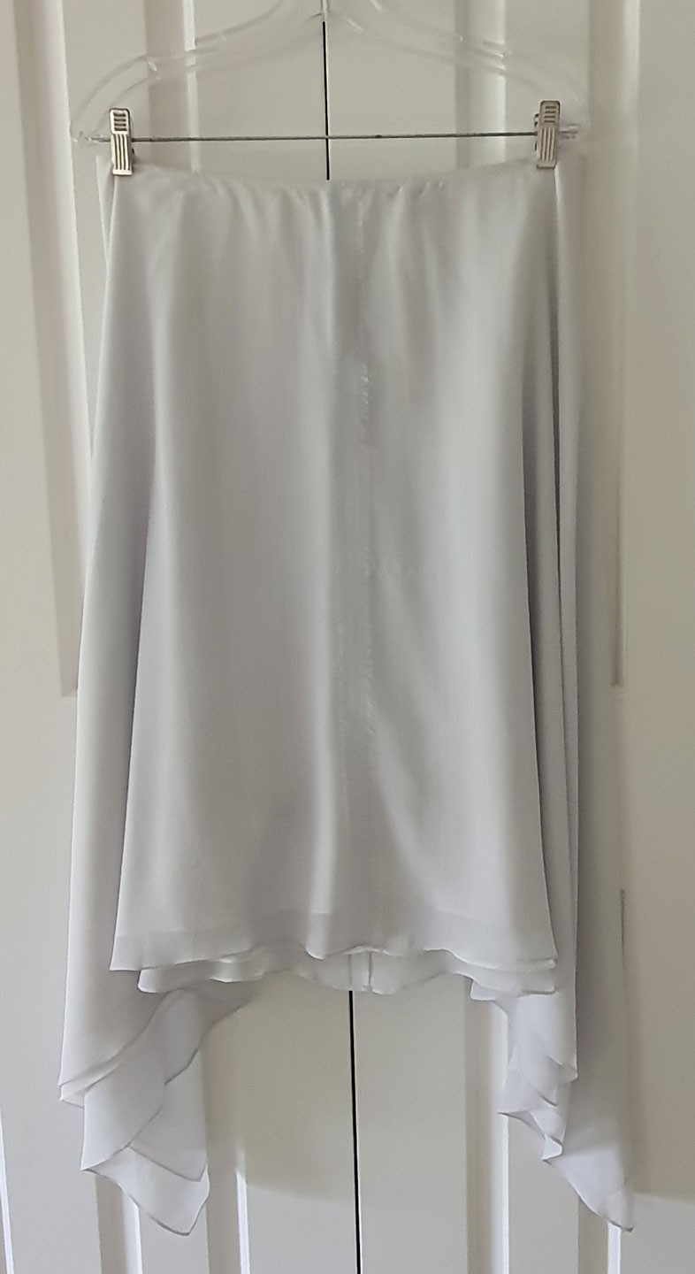 MAGASCHONI SILK SKIRT PALE BLUE FULLY LINED size 10 – NWT