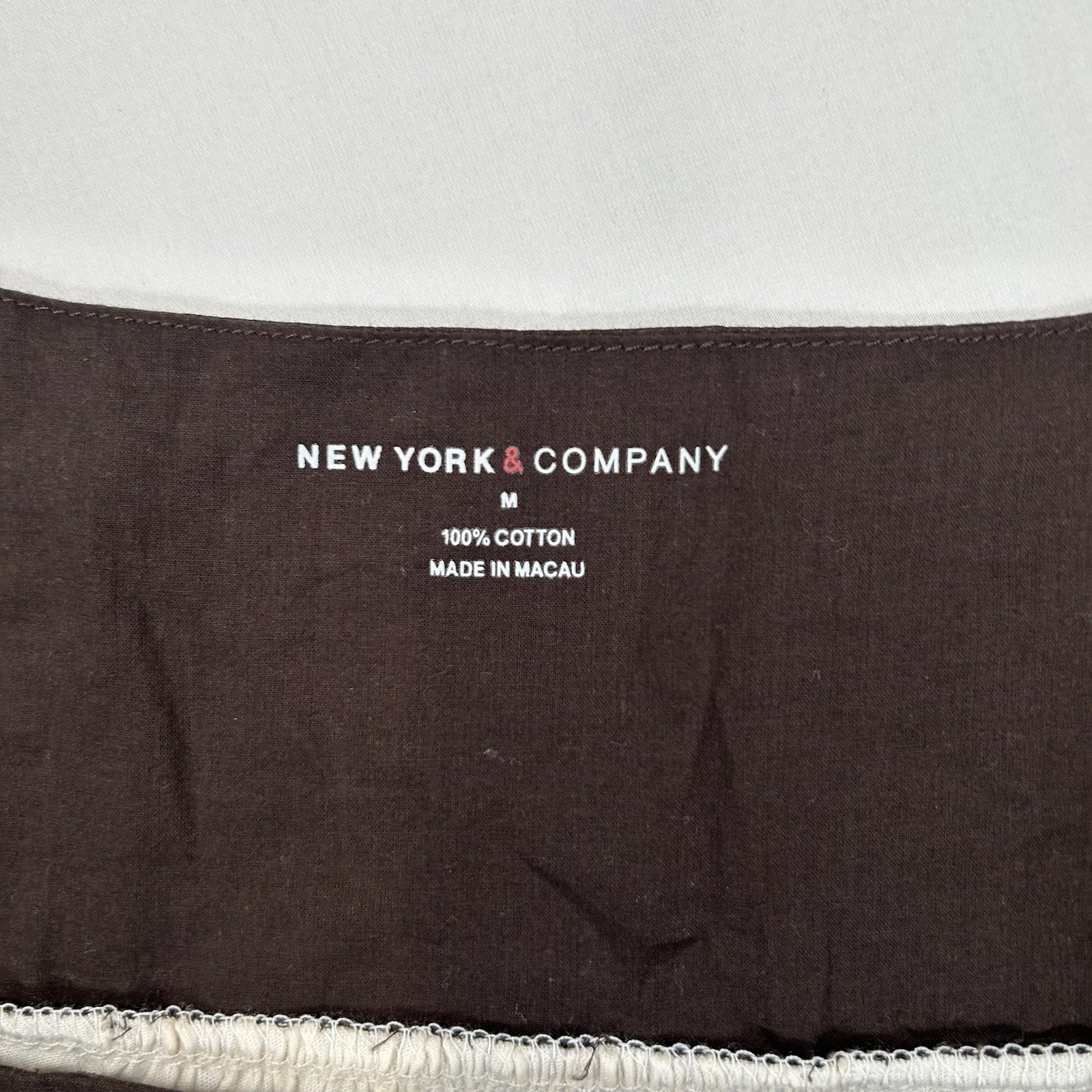 New York and Company Womens Tank Top Beadwork Boho Western/ Medium – Brown&Cream