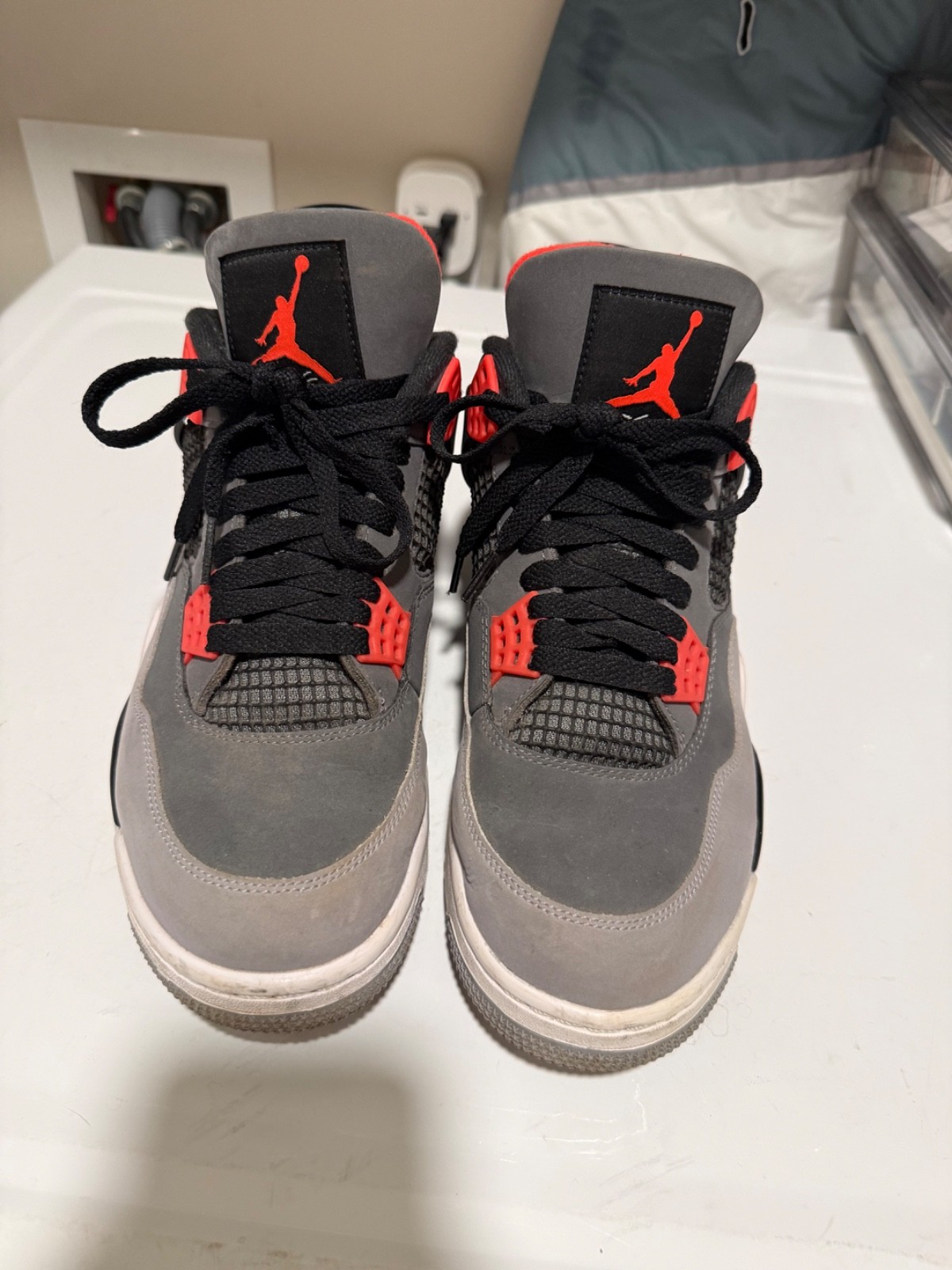 mens nike air jordan 3 size 10.5 infrared grey