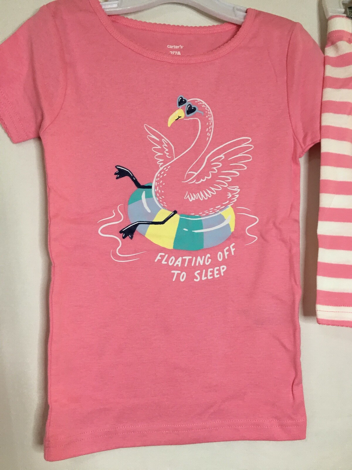 New Carter’s Girls Flamingo Pajama Set Snug fit Short Sleeve Shorts many size