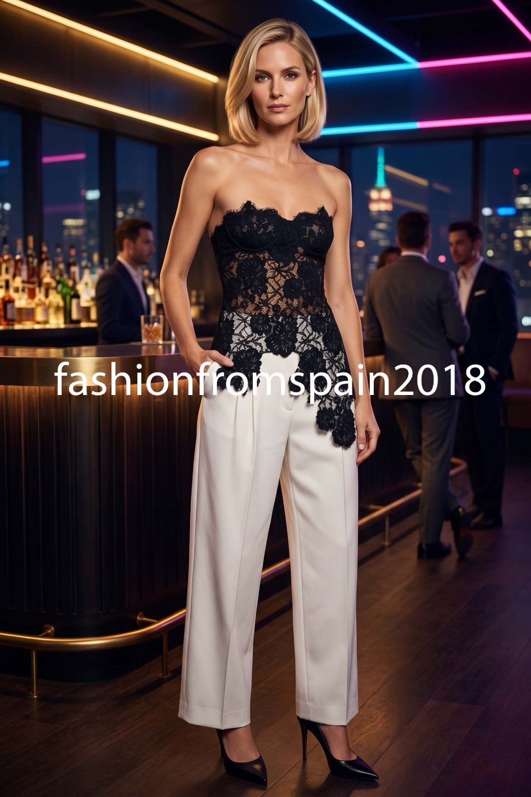 ZARA NEW WOMAN ASYMMETRIC ZW FLORAL LACE CORSET TOP BLACK XS-XL 4772/241/800