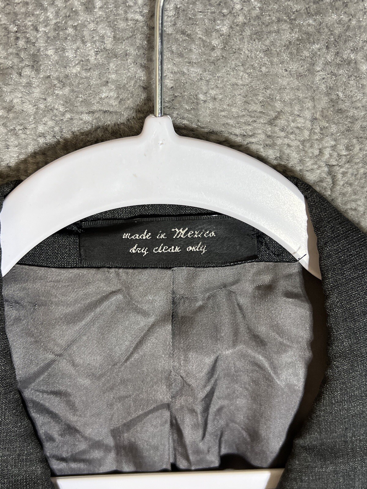 Andrew Fezza All Seasons Cashmere Wool Blazer Mens Size 46L Gray Pockets