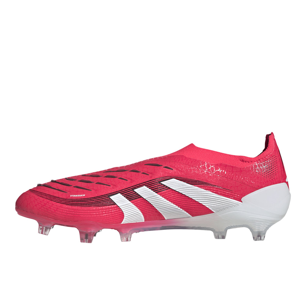 adidas Predator Elite Laceless Firm Ground Soccer Cleats Mens Red Sneakers Athle