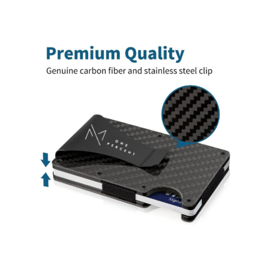 Men’s RFID Blocking Slim Money Clip Wallet Card ID Holder Thin Minimalist Gift