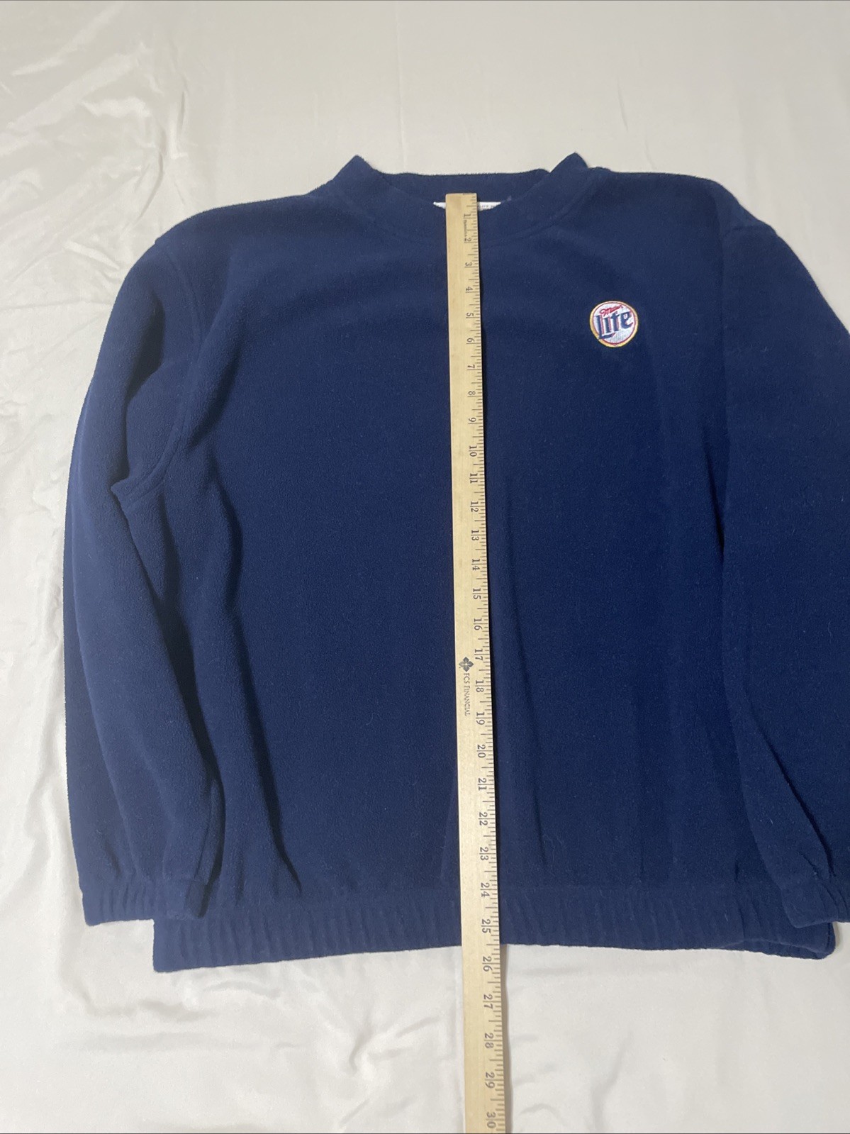 Vintage Miller Lite Fleece Sweatshirt Size XL Made In The USA Akwa Quality Wear