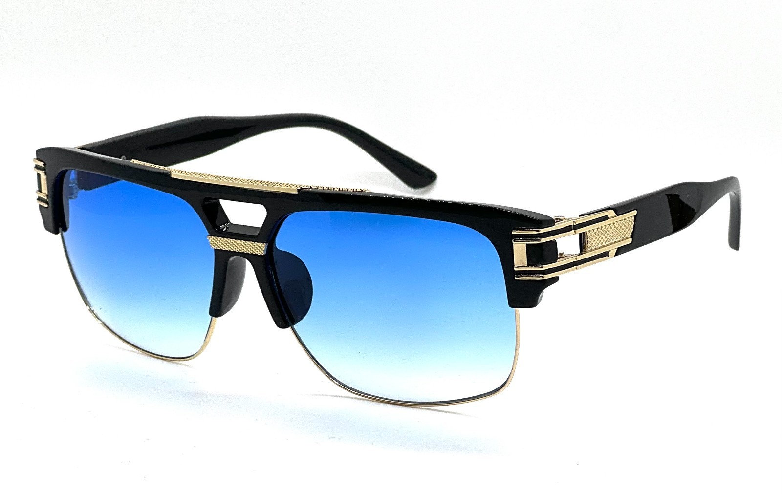 Designer Men Sunglasses Fashion Square Gold Hip Hop Model new Style 2023 Shades