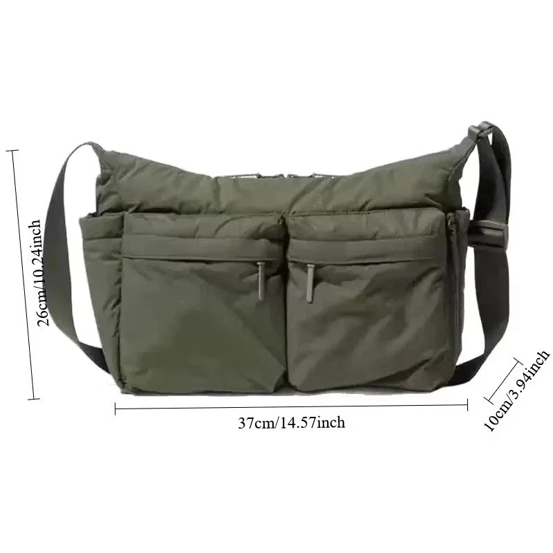 UNIQLO Casual Multi-pocket Messenger Bag Women Fashion Nylon Shoulder Bag Travel