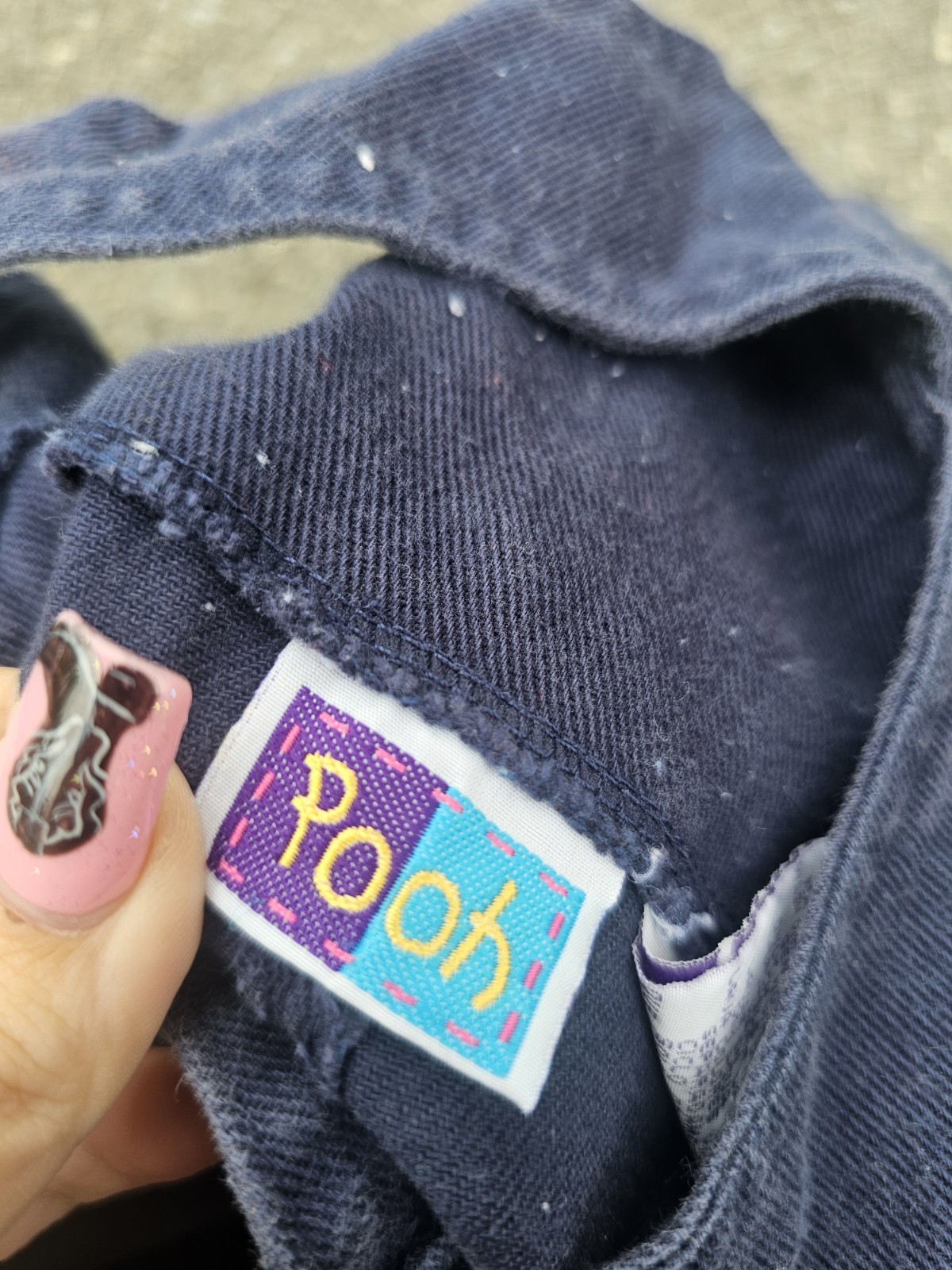 Infant Vtg Winnie The Pooh Tigger Embroidered Denim Short Overalls 12 months