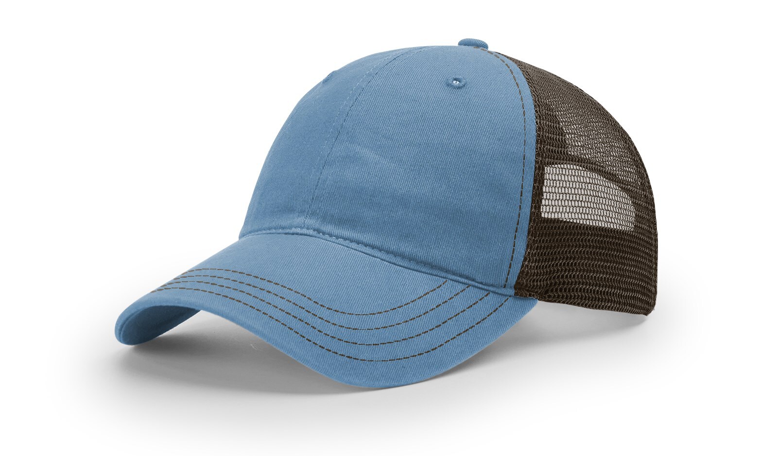 Richardson 111 Garment Washed Trucker Hat Unstructured Mesh Back Relaxed OSFM