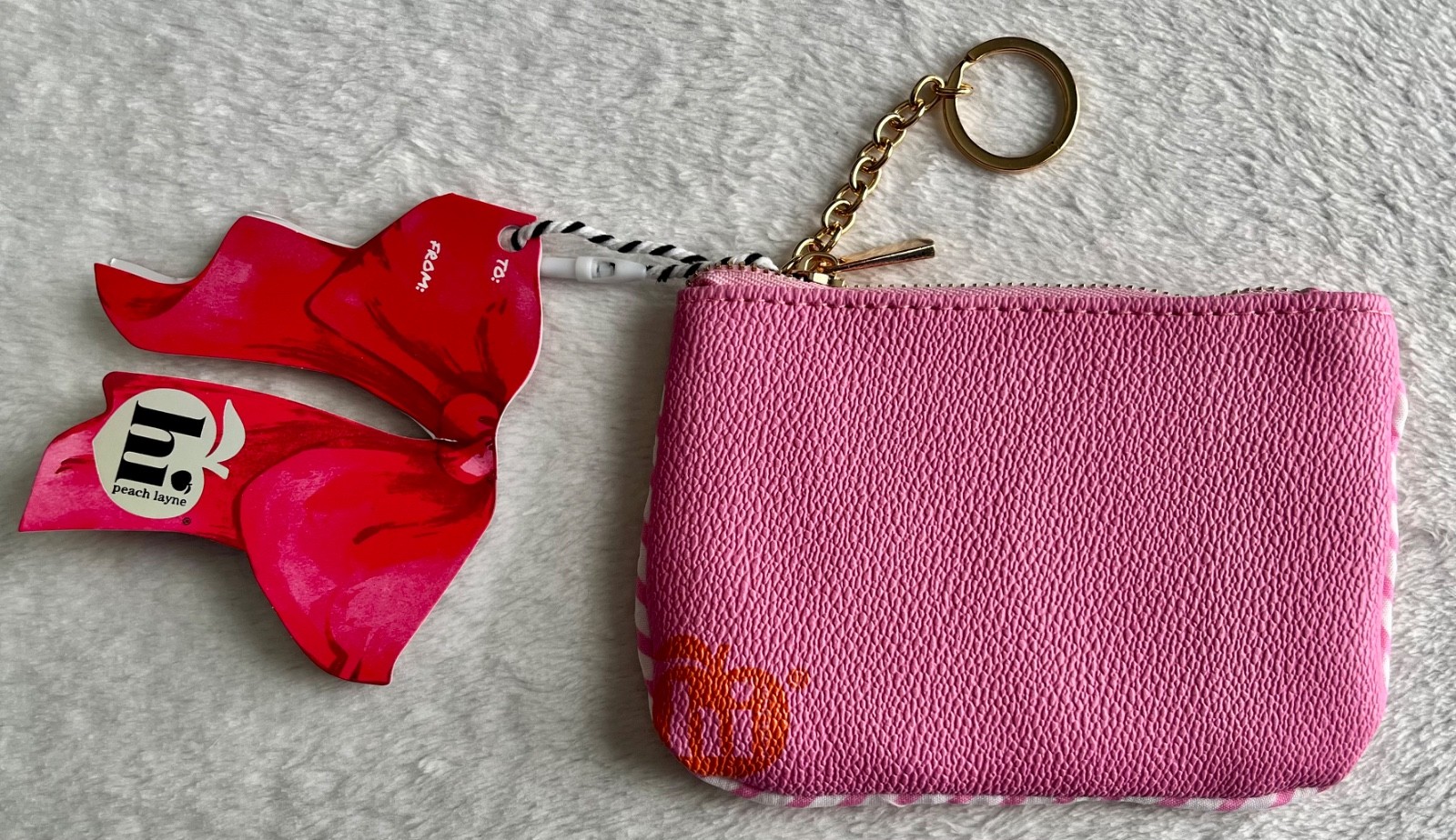 hi peach layne mothers day coin purse Id keys bag woman’s kids wallet