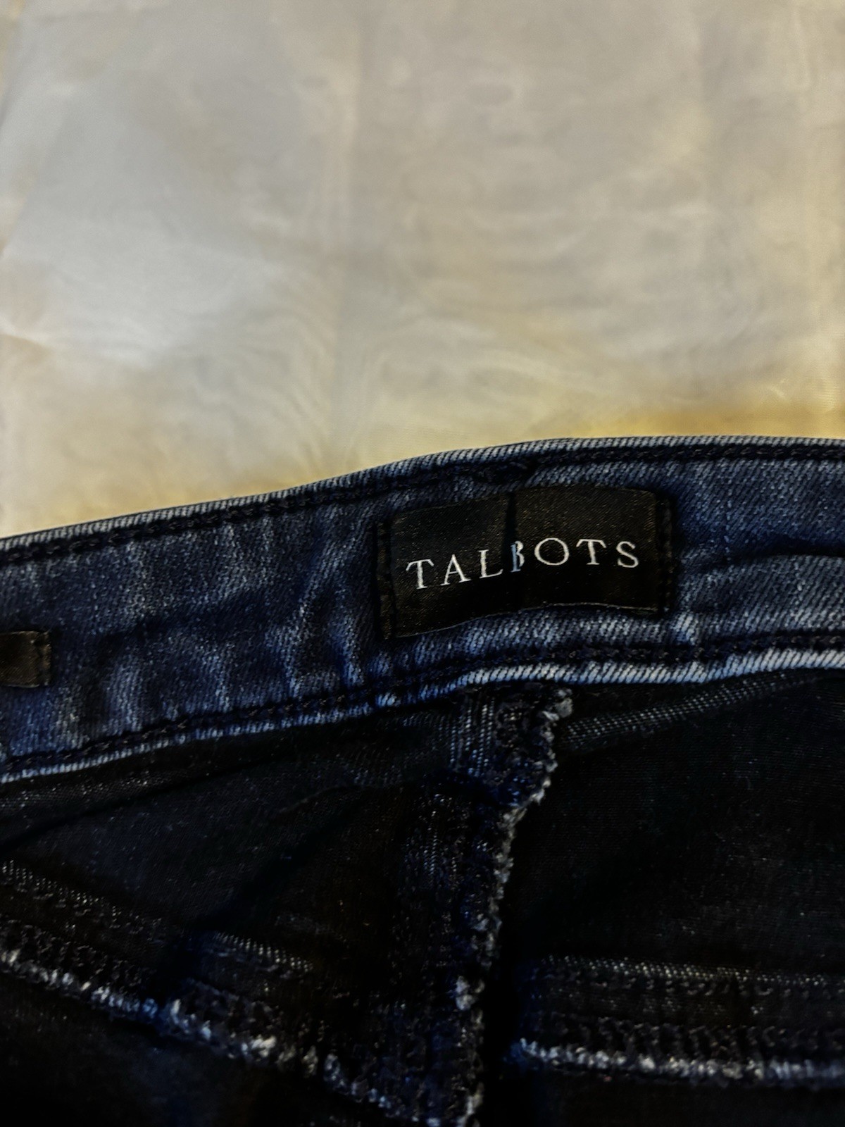 Talbots Women’s Blue Dark Wash Jegging Jeans Size 8 Mid Rise Stretch 5-Pocket