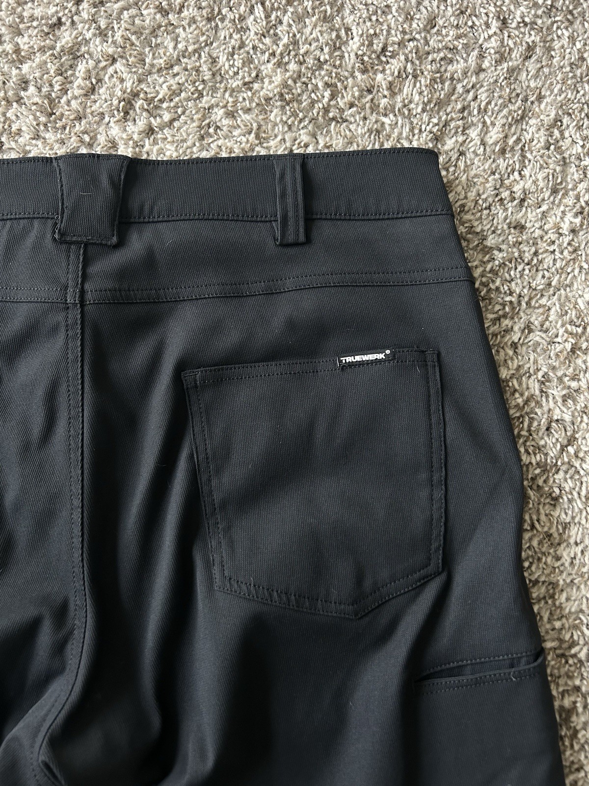 Truewerk Pants Mens 36×31 EDO Stretch Technical Workwear Performance Black Lot 2