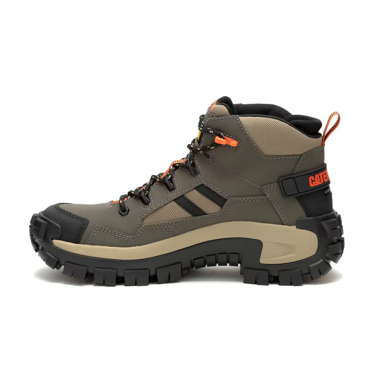 Caterpillar Men Invader Mid Vent Composite Toe Work Boot Shoes