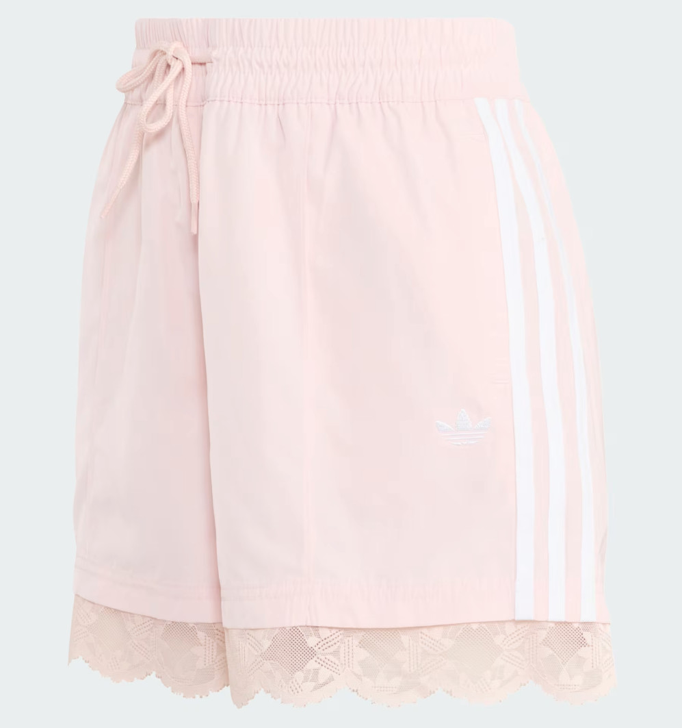 adidas Originals Lace Trim 3S Shorts Women Lifestyle Casual Short AsiaFit KQ6874