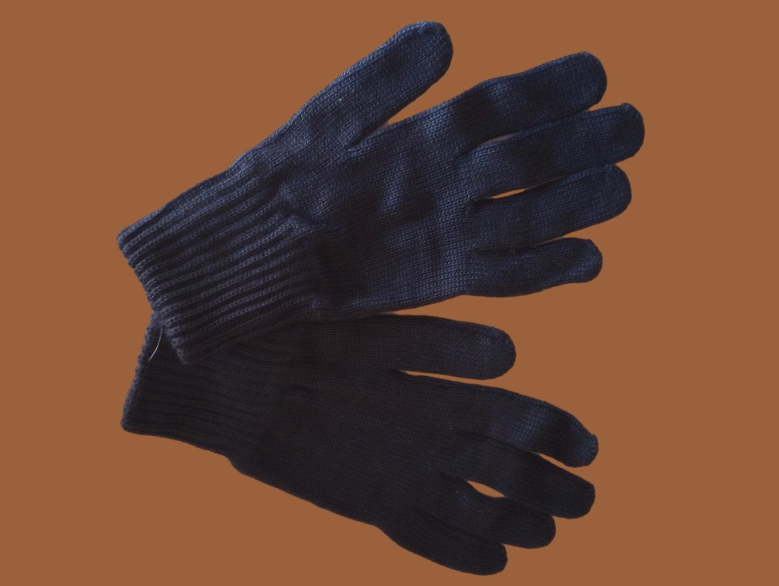EAST GERMAN MILITARY ISSUE NAVY WOOL GLOVES COLD WEATHER NVA