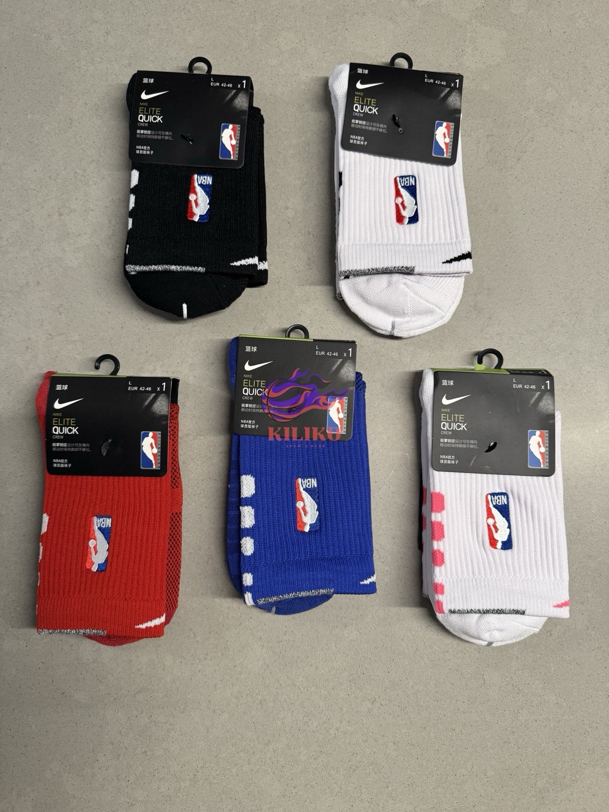 Nike NBA AUTHENTICS – Elite Quick Socks – All Colors – Mid Length All Large